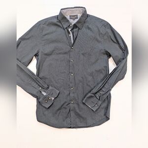 Denim & Flower Ricky Singh Black Dot Button Down Shirt